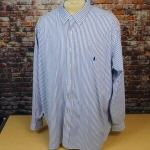 Polo Ralph Lauren Performance Button Down Shirt Polyester Nylon Mens 2XB 2XL